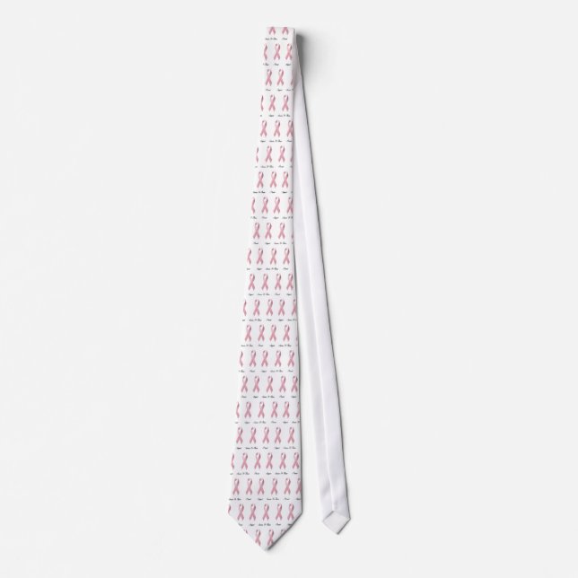 Pink Ribbon 3 Tie (Front)
