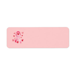 PINK RIBBON Address Labels