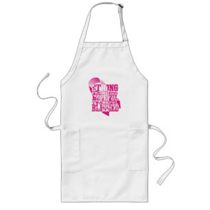 Pink Ribbon - Affirmations Long Apron