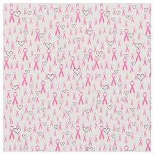 Pink-Ribbon and Hearts_ Fabric