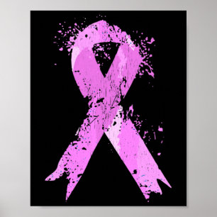 Pink Ribbon Breast Cancer Awareness Breast Cancer Poster