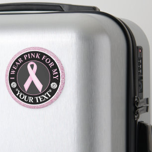 Pink Ribbon Breast Cancer Awareness Design Magnet