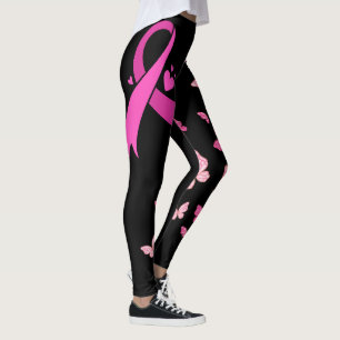 Pink Ribbon Breast cancer Awareness  Leggings