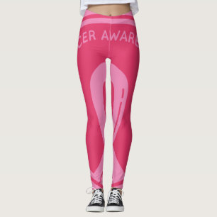 Pink Ribbon Breast cancer Awareness  Leggings