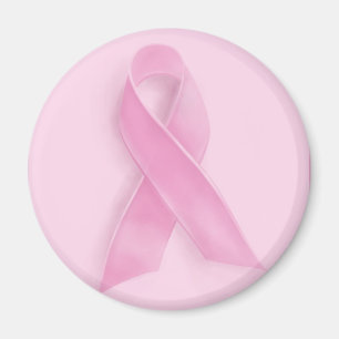Pink ribbon breast cancer awareness magnet