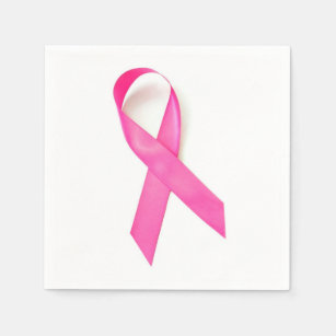Pink Ribbon Breast Cancer Awareness Napkin