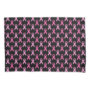 Pink Ribbon Breast Cancer Awareness Pattern Pillowcase