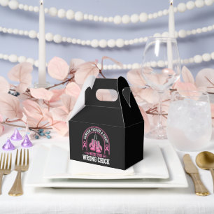 Pink Ribbon Breast Cancer Awareness Pink Fight Favour Box