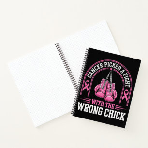Pink Ribbon Breast Cancer Awareness Pink Fight Notebook
