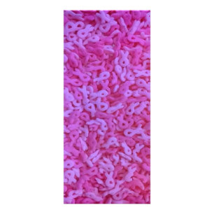 Pink Ribbon Breast Cancer Awareness Sprinkles Rack Card