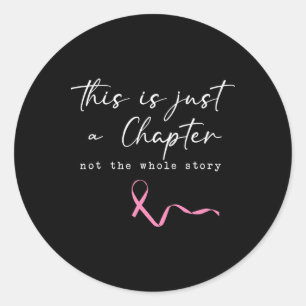 Pink Ribbon Breast Cancer Awareness Support Squad Classic Round Sticker