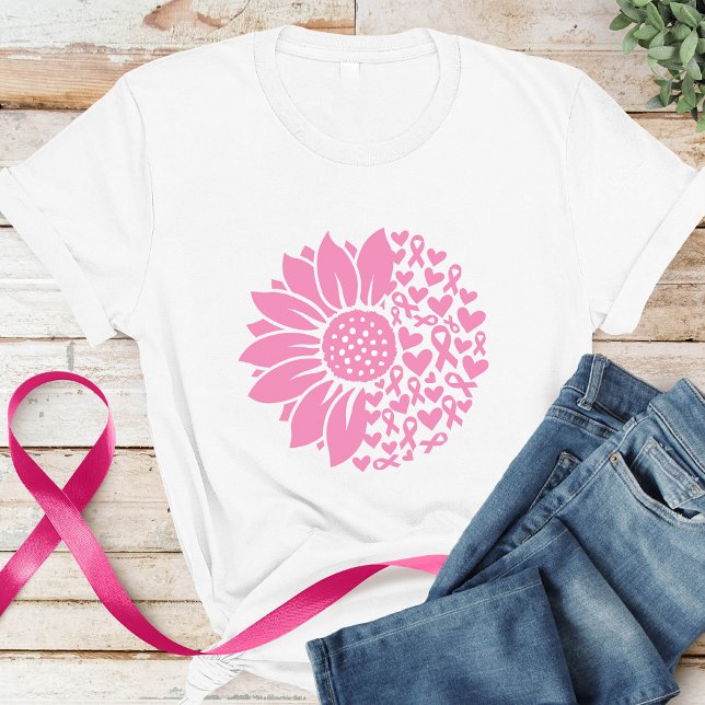 Pink Ribbon Breast Cancer Awareness T-Shirt (Creator Uploaded)