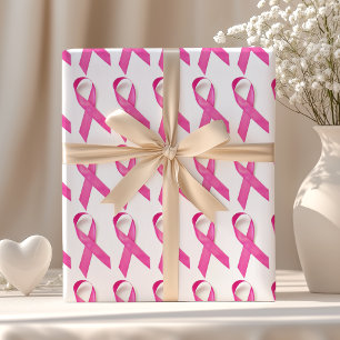 Pink Ribbon Breast Cancer Awareness Wrapping Paper