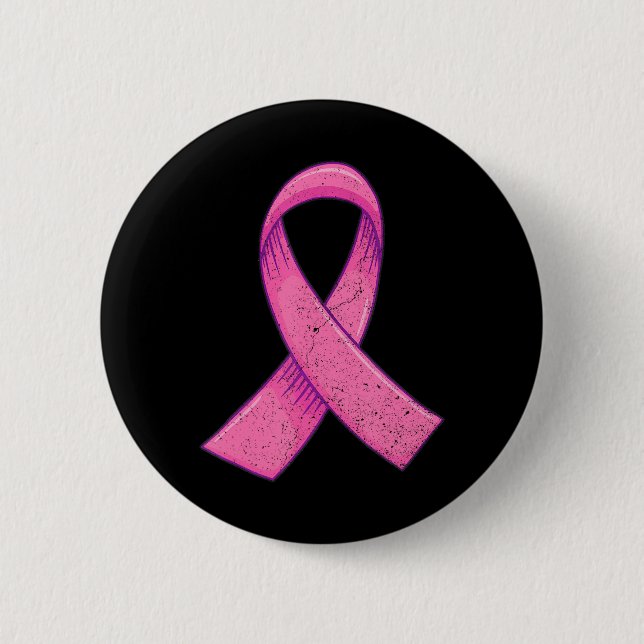 Pink Ribbon Breast Cancer s For 6 Cm Round Badge (Front)