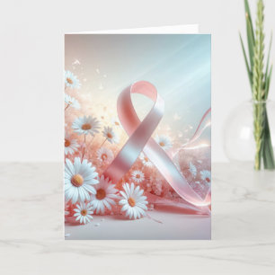 Pink Ribbon Breast Cancer Support Card