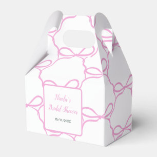 Pink Ribbon Bridal Shower Favour Box