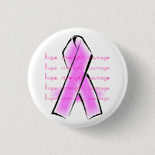 Pink Ribbon Buttons