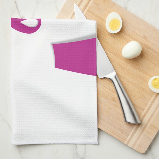 Pink Ribbon Cancer Care Customise Product Tea Towel (Quarter Fold)