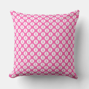 Pink Ribbon Circle – Breast Cancer Awareness Cushion