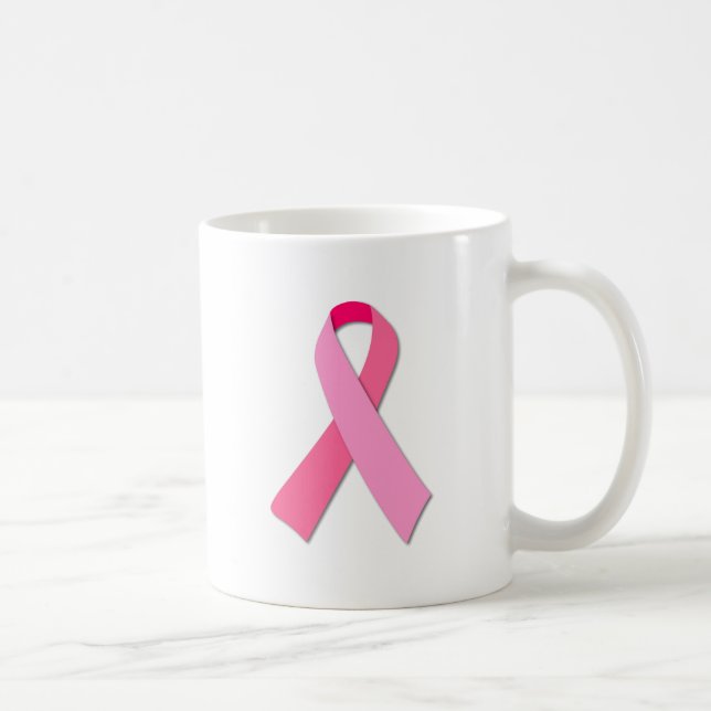 Pink Ribbon Coffee Mug (Right)