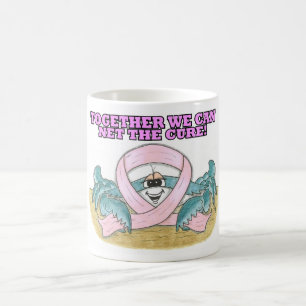 Pink Ribbon Crab Mug