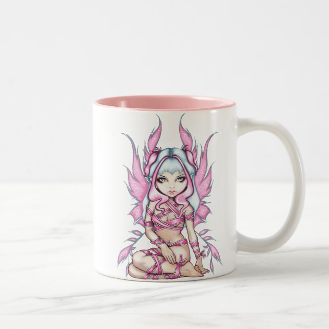 "Pink Ribbon Fairy" Mug (Right)
