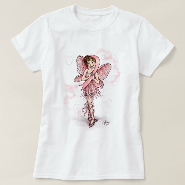 Pink Ribbon Fairy T-Shirt (Design Front)