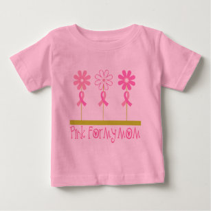 Pink Ribbon For My Mum Baby T-Shirt