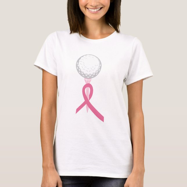 Pink Ribbon Golf T-Shirt (Front)
