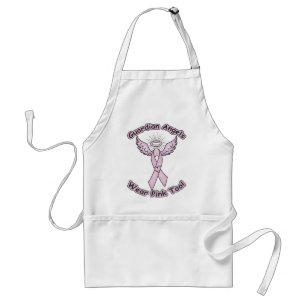 Pink Ribbon Guardian Angel Standard Apron