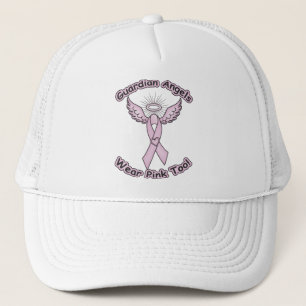 Pink Ribbon Guardian Angel Trucker Hat