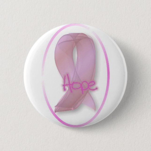 pink ribbon hope button (Front)