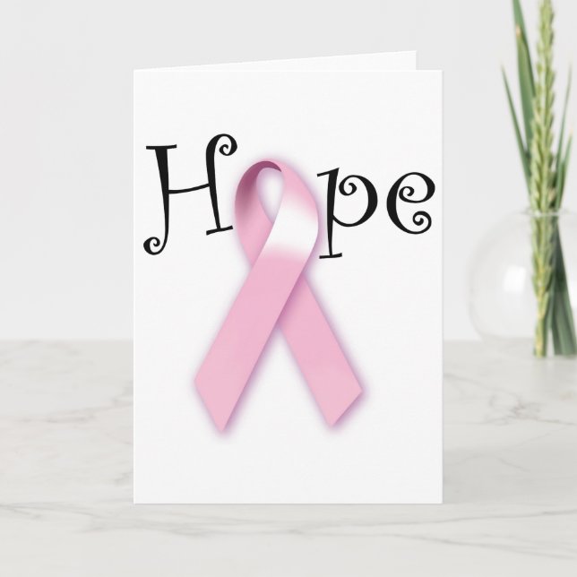 Pink Ribbon Hope Card (Front)