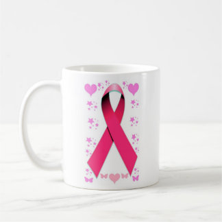 Pink Ribbon - Hope, Love, and Care Coffee Mug