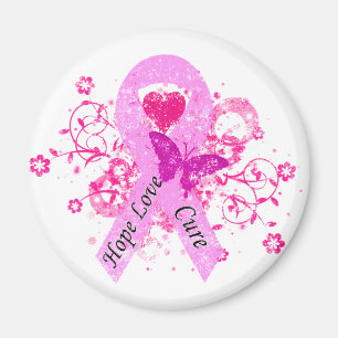 Pink Ribbon Hope Love Cure Magnet