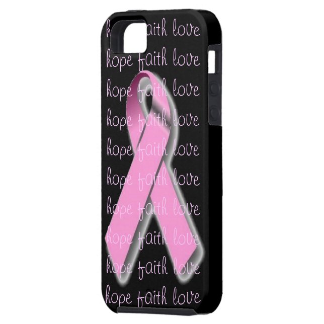 Pink Ribbon iphone 5 Case (Back Left)