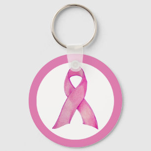 Pink Ribbon Keychain