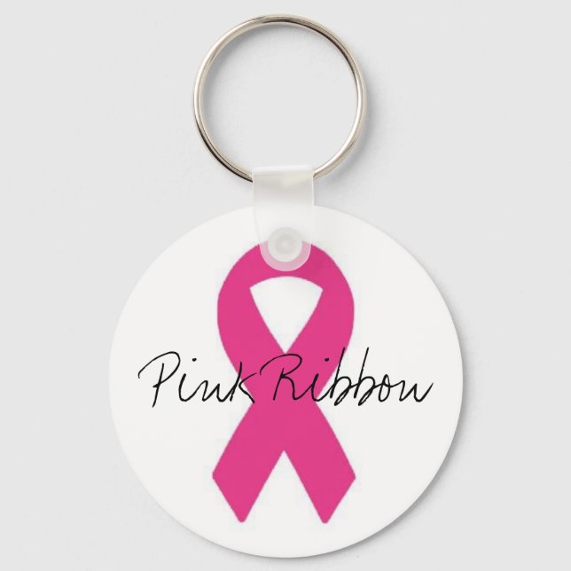 Pink Ribbon Keychain (Front)