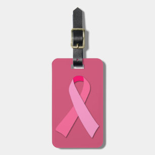 Pink Ribbon Luggage Tag