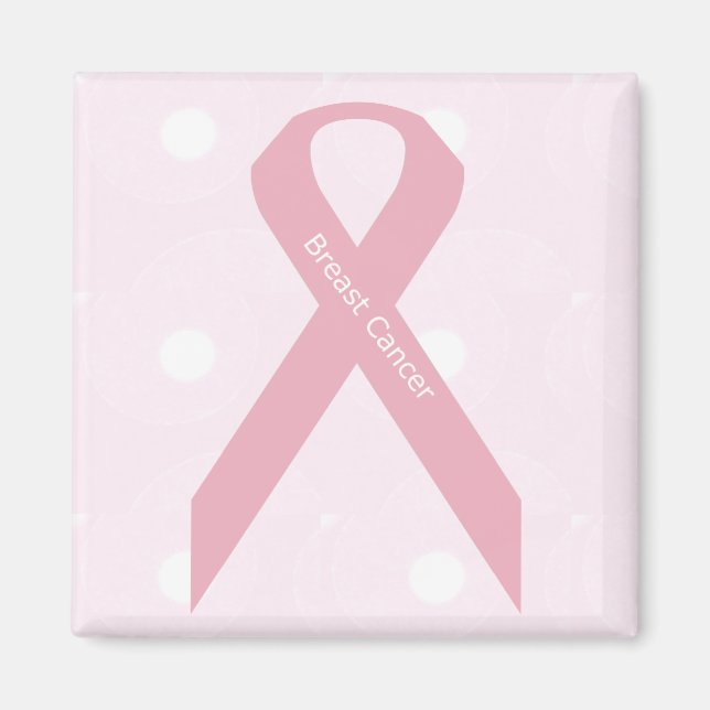Pink  ribbon magnet (Front)
