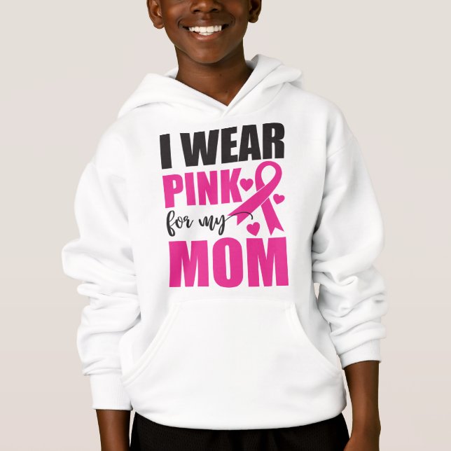 Pink Ribbon Mum Fighter Warrior Breast Cancer (Front)