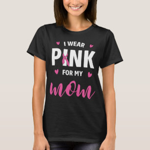 Pink Ribbon Mum Fighter Warrior Breast Cancer T-Shirt