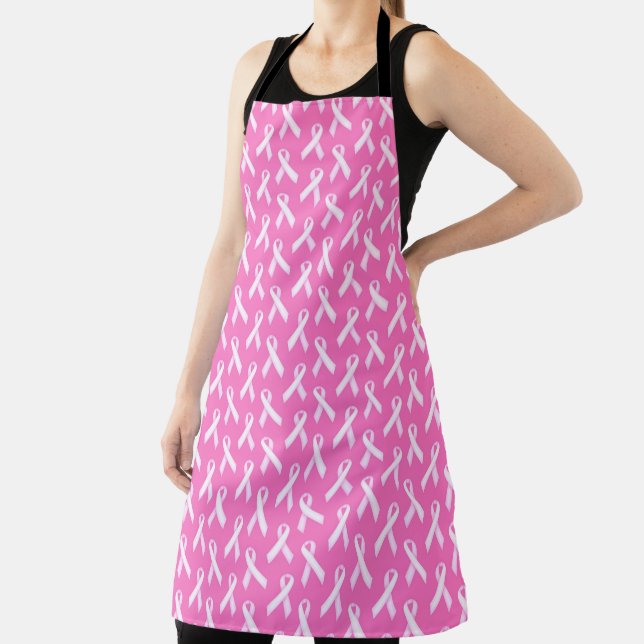 Pink Ribbon Pattern – Breast Cancer Awareness Apron (Insitu)