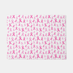 Pink Ribbon Pattern – Breast Cancer Awareness Doormat