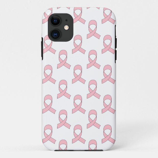 Pink Ribbon Pattern Case-Mate iPhone Case (Back)