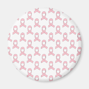 Pink Ribbon Pattern Magnet