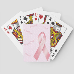 Pink Ribbon Playing Cards