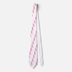 Pink Ribbon Repeating Tie