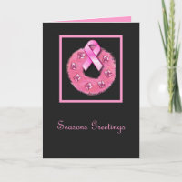 Pink Ribbon  Seasons Greetings