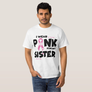 Pink Ribbon Sister Breast Cancer T-Shirt